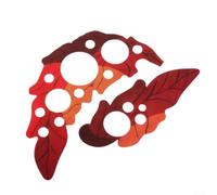 Adhesivo de PVC para guitarra acústica, diseño de hoja de uva, para instrumentos clásicos folclóricos de 6 cuerdas, protección roja