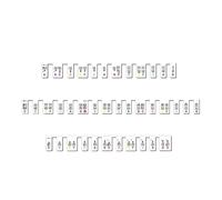 Adhesivo de silicona para teclado de piano para principiantes y niños, extraíble, etiquetas de teclas de piano de tamaño completo de 88 teclas (multicolor)