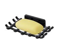 Adhesivo de Soap Holder, Rattan Sponge Organizer, Compact Mount with Adhesive Grip, Hollow Rattan Craft Material, Decor with Natural Style System, Storage for Shower Room and Bathroom