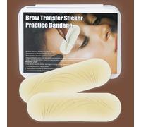 Adhesivo de transferencia para la piel de las cejas, almohadilla de silicona realista para práctica de tatuajes, patrón de cejas preimpresas, para microblading y entrenamiento de máquina de tatuaje