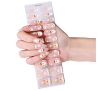 Adhesivo de uñas de gel flexible con tecnología de curado instantáneo, diseños de manicura para fiestas de vacaciones, sin lámpara, pegatinas de gel flexible