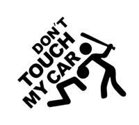 Adhesivo de vinilo Don't Touch My Car, para coche, moto, scooter, tuning, color negro