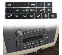 Adhesivo de vinilo negro para botón de control de clima para Buick para Lacrosse 2005 a 2009 Interior Trim