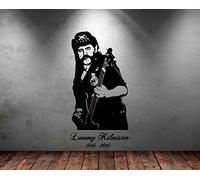 Adhesivo de vinilo para guitarra de rock, diseño de leya, tamaño grande, de Lemmy Motorhead