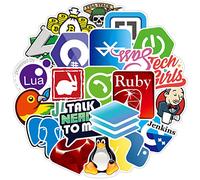 Adhesivo de vinilo para programación de logotipo, diseño de graffiti y logotipo de Geek-Coder, programador de programadores, decoración, Open Sources, Linux, Mysql Politik Python C++ It Logo