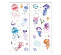 Adhesivo decorativo brillante para álbumes de recortes, diario, funda de teléfono, botella de agua, adhesivo PET danza de mariposas