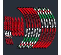 Adhesivo Decorativo Calcomanías para Rueda De Motocicleta, Pegatinas Reflectantes, Rayas para Llanta para Yamaha MX150 MX 150(Rosso)