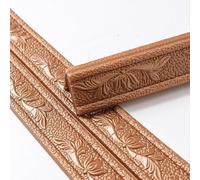 Adhesivo decorativo de espuma 3D, impermeable y a prueba de humedad, para el hogar, oficina, guardería, cocina, fácil de limpiar y cortar a medida (marrón)