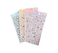 Adhesivo decorativo de espuma de animales para manualidades, álbum de fotos, planificador, aula, gratificante para niños, calcomanía motivacional