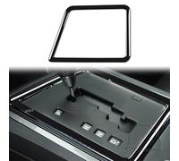 Adhesivo decorativo de fibra de carbono compatible con Dodge Challenger 2008-2014 (negro brillante, marco de tablero de cambios 23)