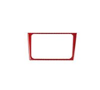 Adhesivo Decorativo Fibra Carbono El Marco Panel Navegación Multimedia Central del Coche para VW para Golf 6 2008 2009 2010 2011 2012 GFVFGNLNNA(Red)