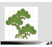 Adhesivo decorativo para azulejos de baño & de la cocina - cocina azulejos MD010 - hermosa Bonsai, - 10x20cm(BxH), 70x70cm