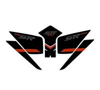 Adhesivo Decorativo para CFMOTO 450SR 450 SR, Protector De Motocicleta, Almohadilla Antideslizante para Tanque, Pegatina Tracción Lateral para(Rosso)