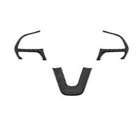 Adhesivo Decorativo Para Cubierta Volante Para Jeep Para Grand Para Cherokee SRT8 2014 2015 2016 2017 2018 2019 2020 2021 ABS(Carbon Fiber 3Pcs)