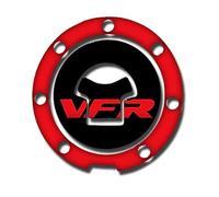 Adhesivo Decorativo para Honda VFR800 VFR1200 VTR1000 VTEC VTR250 Tanque De Motocicleta Cubierta Almohadilla Gas Calcomanías(Red Black)