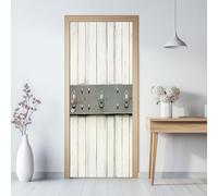 Adhesivo decorativo para pared, con textura de madera rústica, adhesivo decorativo para póster de puerta, tiras de madera, papel pintado, dormitorio, sala de estar, baño, decoración autoadhesiva