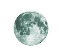 Adhesivo decorativo para pared fluorescente de gran luna 3D, brillo extraíble en pegatina oscura, elegante y popular, 20 cm