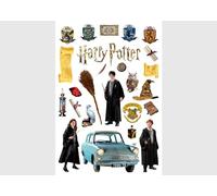 Adhesivo decorativo para pared infantil de Harry Potter, de AG Design 42,5 x 65 cm, ADK 1654