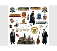 Adhesivo decorativo para pared infantil de Harry Potter Hogwarts, de AG Design 30 x 30 cm, ADKS 3838