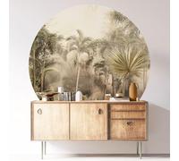 Adhesivo decorativo para pared, redondo, diseño de bosque tropical 3617682459209, adhesivo mate, diámetro 130 cm