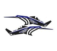Adhesivo Depósito Compatible Con Yamaha Para XMax 300 Para XMAX125 2023-2026 Etiqueta Protectora Ala Lateral Motocicleta Brillante Construcción Sólida Resistente Impactos(Blue)