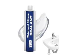 Adhesivo estructural - pasta selladora profesional blanca, compuesto de reparación de edificios, pegamento para fijación de concreto, calafateo de superficies de baños, sellador de mantenimiento para