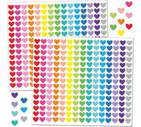 Adhesivo extraíble en forma de corazón para manualidades infantiles, álbumes de recortes, álbumes de fotos, decoración del hogar, fiesta, proyecto de arte, sello, sobre, álbumes de recortes, diario