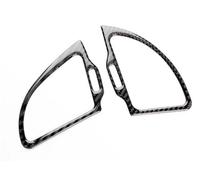 Adhesivo Fibra Carbono Suave Real Embellecedor Salida Ventilación Panel Instrumentos Automóvil LHD RHD Para Kia Para Stinger 2019 2020 2021 2022 2023(For RHD Black Carbon)