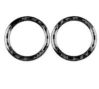 Adhesivo Fibra Carbono Suave Real Para Renault Para Clio 3 2006 2007 2008 2009 2010 2011 2012 Interior Coche Anillo Ajuste Espejo Retrovisor Accesorios Para Interior Coche(Black Carbon)