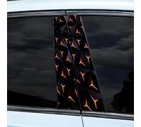 Adhesivo flexible de PET para pilar de coche B con patrón geométrico para panal de miel, impermeable y resistente al sol para uso a largo plazo en el exterior del coche (07)