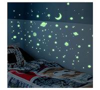 Adhesivo fosforescente | Adhesivo luminoso Vía Lactada - Decoración de pared fluorescente | 35 x 35 cm