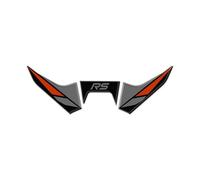 Adhesivo frontal de resina 3D compatible con Triumph Street Triple 765 RS 2024 ASF-765-RS (Silver Ice)