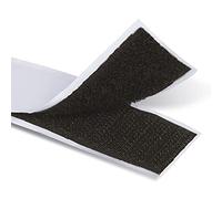 Adhesivo Fuerte Hook y Loop tape Cinta de Gancho 25m x 25mm y Bucle Gran Adhesivo Cinta doble cara, Cinta de pelo y gancho autoadhesiva fuerte (Negro)