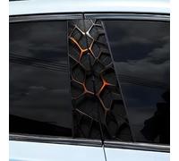 Adhesivo geométrico para coche con patrón de panal B para sedanes, SUV Plus, autos deportivos, resistente a los rayos UV, resistente al sol, vinilo para mascotas, 50 cm x 25 cm, rosa (2 unidades) (05)