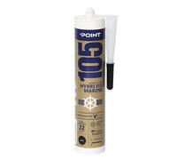 Adhesivo híbrido y sellador POINT 105 HYBRI FIX MARINE (negro), adecuado para aplicaciones marítimas como reparaciones de barcos y yates