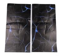 Adhesivo impermeable con efecto de grieta 3D para pilar B de coche, adecuado para aplicación de puerta de vehículo y decoración personalizada (C)