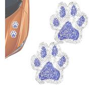 Adhesivo Impresión de - Vinilo Impermeable de 50 Piezas, Detalles Realistas en la Punta Desmontables, Adhesivo de Ventana de Pared para Ordenador Portátil Coche, Pegatinas de Huella de Perro Gato