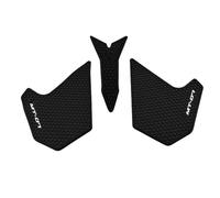 Adhesivo Lateral para Depósito De Combustible De Motocicleta para Yamaha MT07 MT-07 MT 07 2018-2020, Antideslizante, Resistente Al Agua. Protector Deposito Tanque(Negro 4)