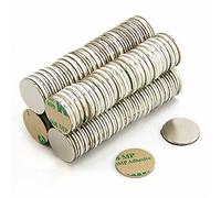 Adhesivo N42 Magnet de Neodimio Para Artes, Manualidades, Fabricación de Modelos, Bricolaje, Pasatiempos, Oficina Y Hogar - 20mm de Diámetro x 1.5mm - 2kg - Sur - Paquete de 200
