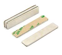 Adhesivo N42 Magnet de Neodimio Para Artes, Manualidades, Fabricación de Modelos, Bricolaje, Pasatiempos, Oficina Y Hogar - 50mm x 10mm x 2mm de Espesor - 5.5kg - Sur - Paquete de 10