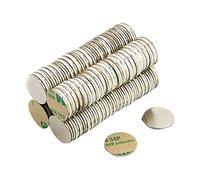 Adhesivo N42 Magnet de Neodimio Para Artes, Manualidades, Fabricacion de Modelos, Bricolaje, Pasatiempos, Oficina Y Hogar - 20mm de Diametro x 1.5mm - 2kg - Norte - Paquete de 100