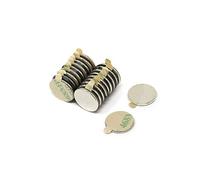 Adhesivo N42 Magnet de Neodimio Para Artes, Manualidades, Fabricación de Modelos, Bricolaje, Pasatiempos, Oficina Y Hogar - 12mm de Diámetro x 1mm de Espesor - 1.6kg - Norte - Paquete de 20