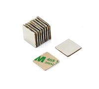 Adhesivo N42 Magnet de Neodimio Para Artes, Manualidades, Fabricación de Modelos, Bricolaje, Pasatiempos, Oficina Y Hogar - 15mm x 15mm x 1mm de Espesor - 1.2kg - Norte - Paquete de 10