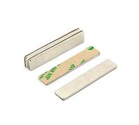 Adhesivo N42 Magnet de Neodimio Para Artes, Manualidades, Fabricación de Modelos, Bricolaje, Pasatiempos, Oficina Y Hogar - 50mm x 10mm x 2mm de Espesor - 5.5kg - Norte - Paquete de 4