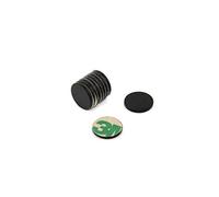 Adhesivo N42 Magnet Epoxi Negro Para Artes, Manualidades, Fabricación de Modelos, Bricolaje, Pasatiempos, Oficina Y Hogar - 15mm de Diámetro x 1mm - 1.1kg - Norte - Paquete de 10