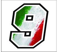 Adhesivo Numero Carrera Raza 12 cm - Bandera Italiana - gara Cross Coche Motocicleta Pista Sticker… (9)