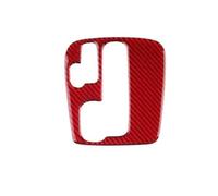 Adhesivo Panel Cambio Marchas Para Cayenne 2003-2010 | Accesorios interiores de fibra de carbono realmente suave(Inner Red)