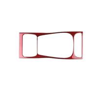 Adhesivo Panel Cambio Marchas Para Cayenne 2003-2010 | Accesorios interiores de fibra de carbono realmente suave(Outer Red)