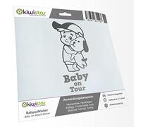 Adhesivo para bebés, diseño de perro, 25 colores plateado plata Talla:20cm Baby on Tour