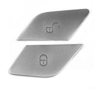 Adhesivo para botón de interruptor de cerradura de puerta para Mercedes para Benz C W205 E W213 GLC X253 2014-2019 LHD Cubierta interior plateada fácil de instalar reemplazo directo